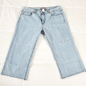 Tex by Max Azria wide leg denim capris